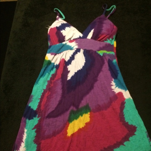 Tye dye summer dress hippie