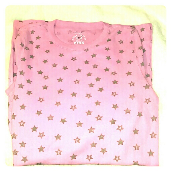 PINK Victoria's Secret Other - Victoria's Secret Pink Thermal Sleep Shirt Stars M