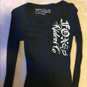 Fox Riders Co. Black long sleeve top