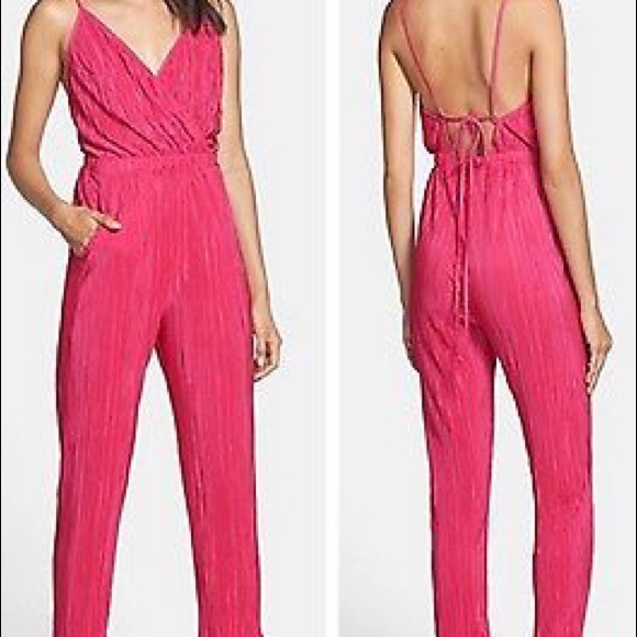 June and Hudson strapped back textured jumpsuit.