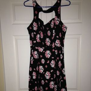 Torrid Skull and Pink Roses Swing Dress