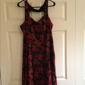 Torrid Red Rose Swing Dress