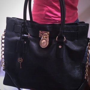 Michael Kors Hamilton Saffiano Leather Med Satchel