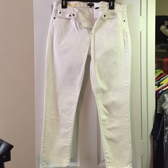 J crew toothpick stretch cropped jeans