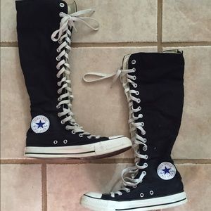 Knee high converse Chuck Taylor's