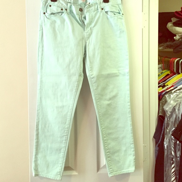 J. Crew Mint green jeans