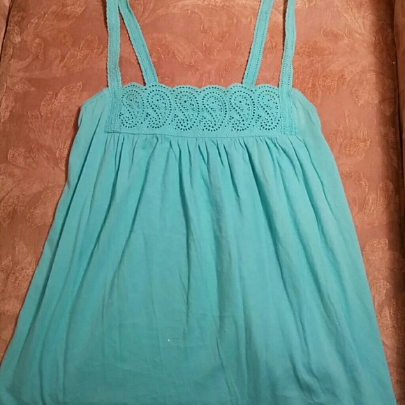 J.Crew beautiful blue cotton top XS