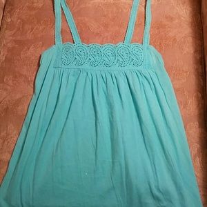 J.Crew beautiful blue cotton top XS