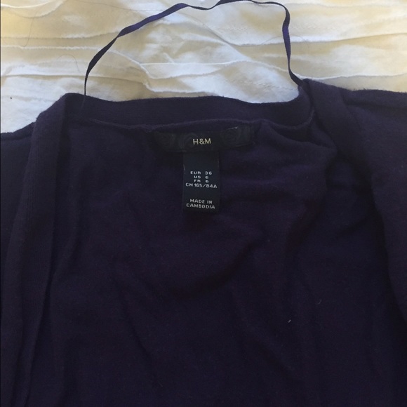 H&M Purple Cardigan sz 6