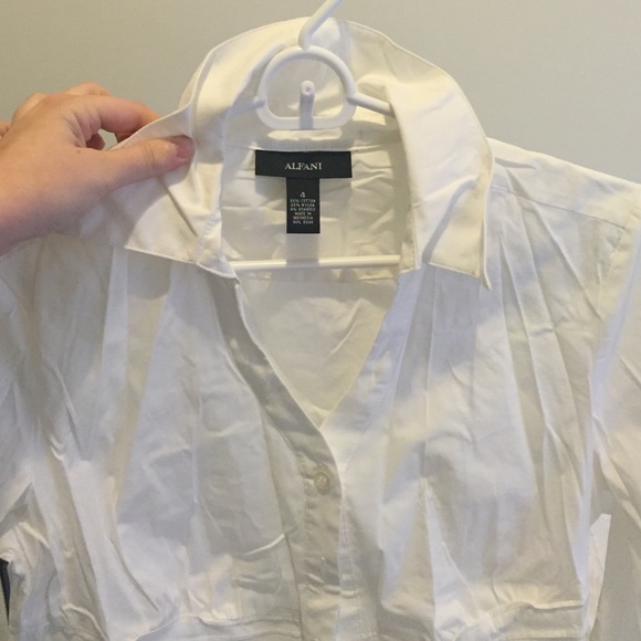 White button down shirt size 4