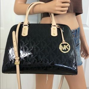 Michael Kors metallic black Grayson