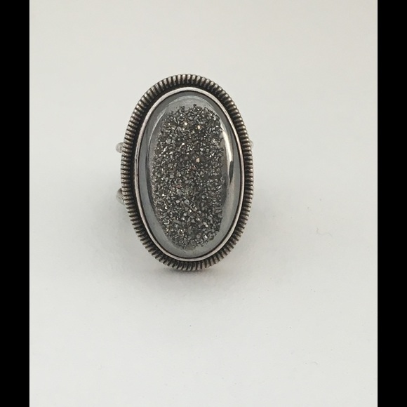 Mars and Valentine Statement Druzy Ring
