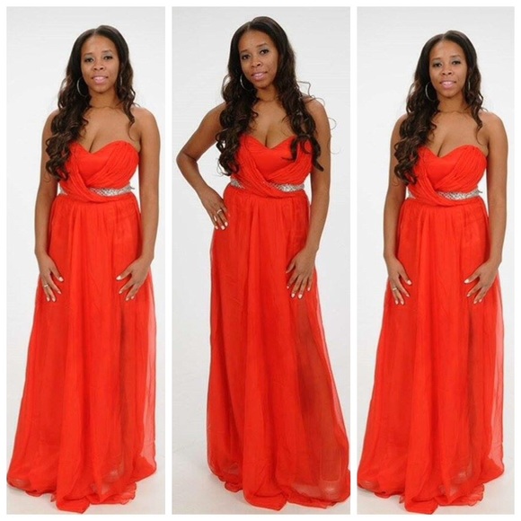 Formal prom Christmas bridesmaid evening ball gown
