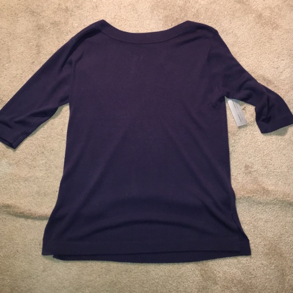 Boat Neck Sweater - Navy 2x