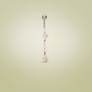 14 gauge dangle belly button ring
