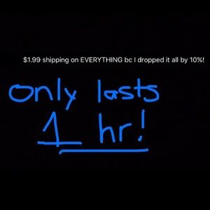 $1.99 shipping!!! On everything!! ENDS TONIGHT!