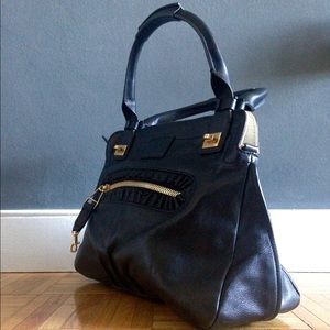Authentic Chloe Black Leather Tote