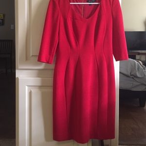 Cherry red cocktail dress