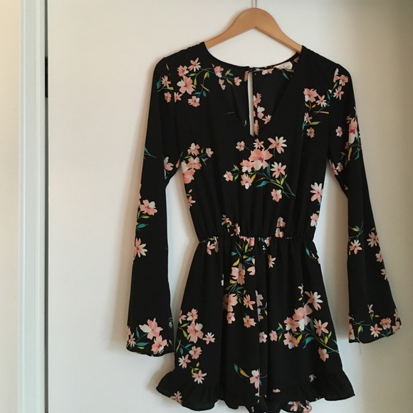 Pins and Needles floral print romper