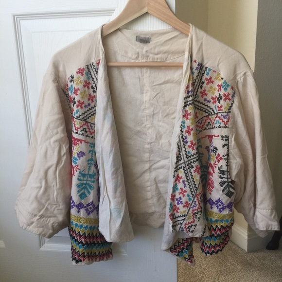 Festival Style Embroidered Design Kimono Jacket