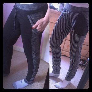 Lululemon yoga pants Sz 6 black/grey
