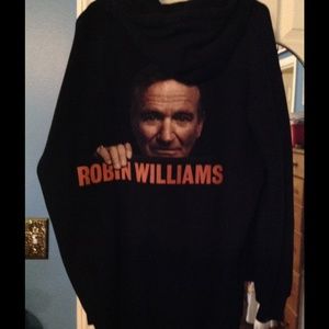 Robin Williams (like new!) zip up hoodie jacket.