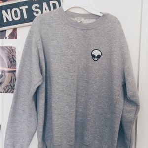 John Galt alien patch sweater 👽 SALE