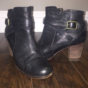 Cole Haan Black Leather Booties