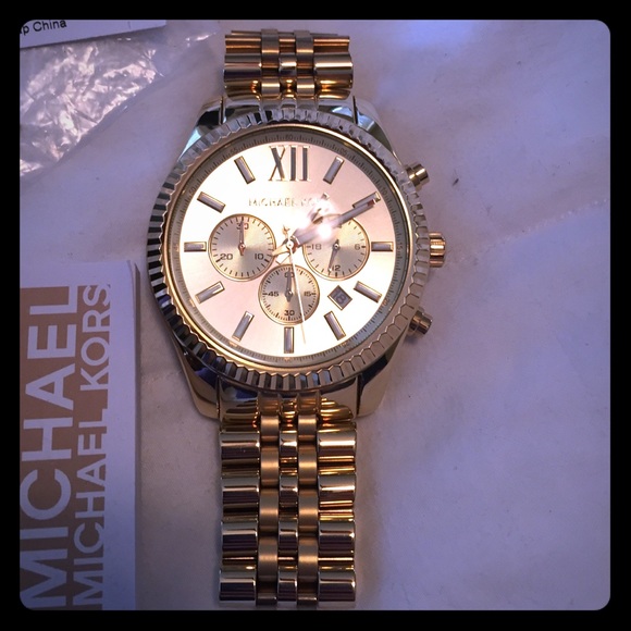 Men's Gold Michael Kors Watch