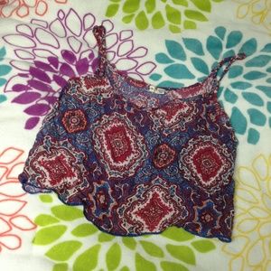 Bohemian festival crop top