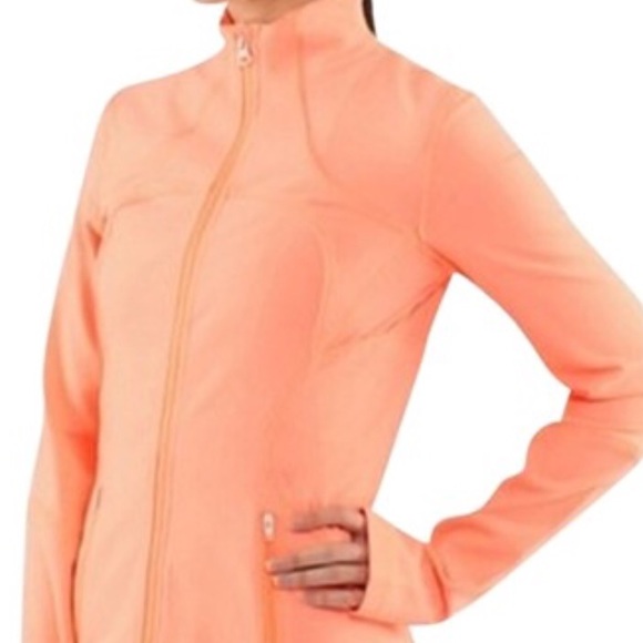 Lululemon Neon Orange Zip Up Jacket