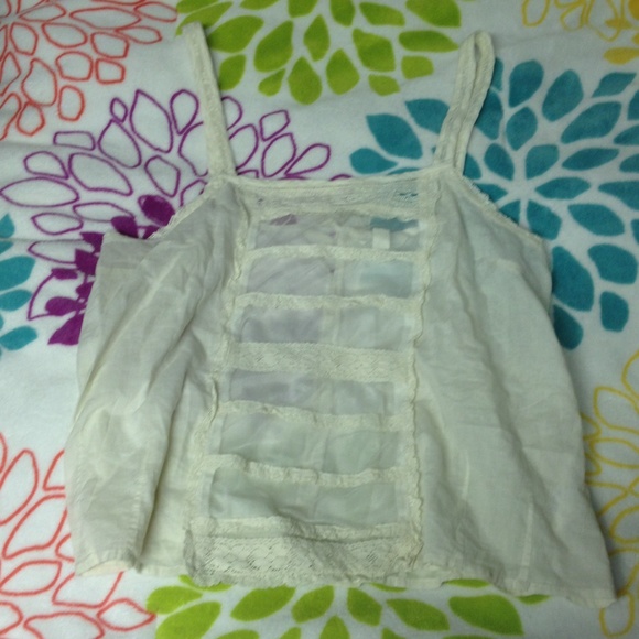 Sheer lace festival top