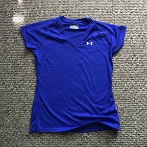 Royal blue under armour dri fit t shirt