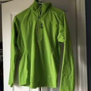 Lime Green first Ascent 1/2 zip fleece