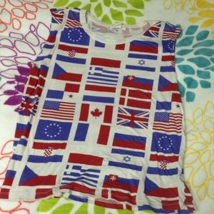 Flags of the world muscle tank forever 21