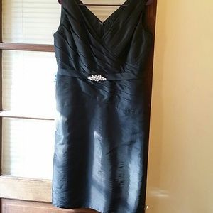 Jade Couture 2 piece eloquent Black lined dress