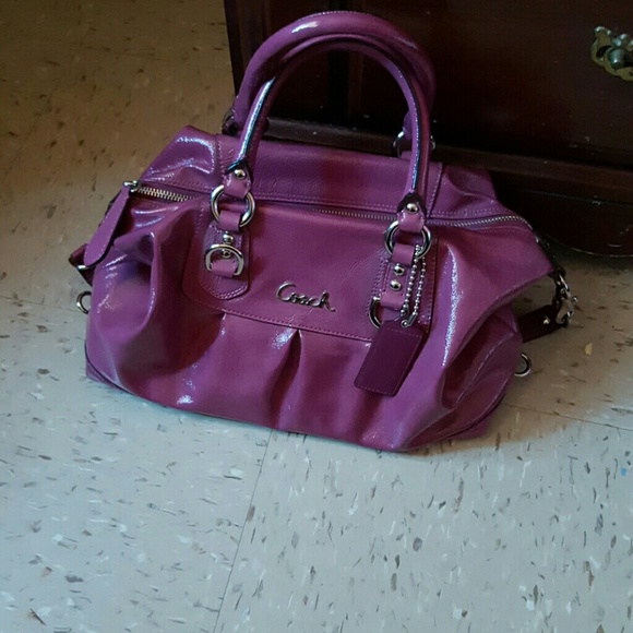 Authentic plum purple Coach handbag
