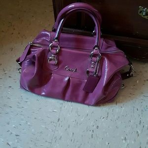 Authentic plum purple Coach handbag
