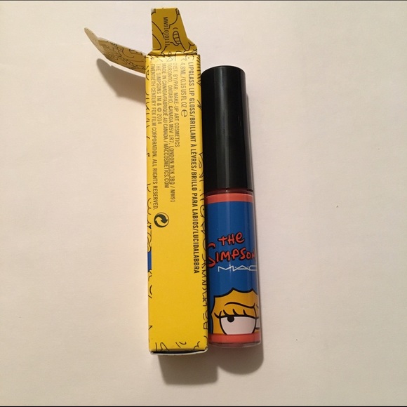 New MAC Simpson Grand Pumpkin Lipglass - Picture 2 of 6