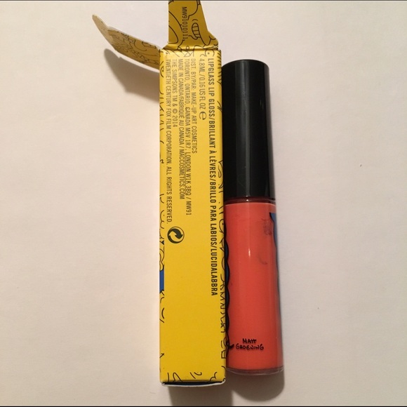 New MAC Simpson Grand Pumpkin Lipglass - Picture 3 of 6