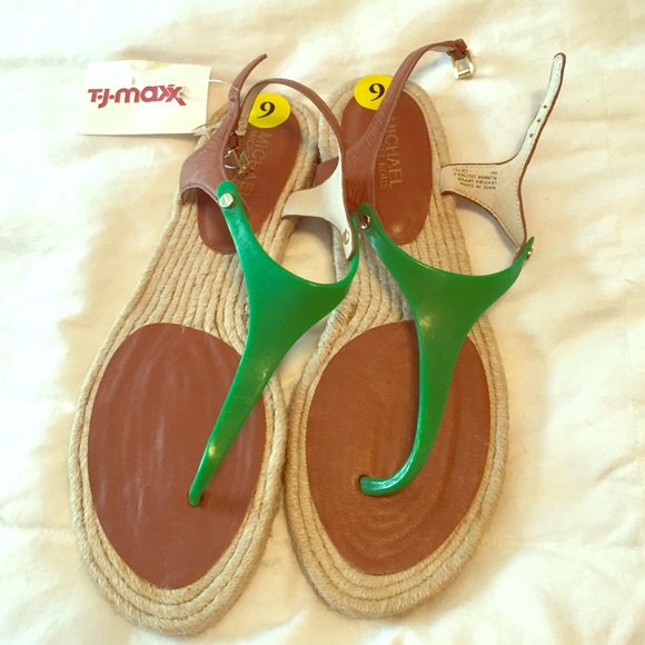 Green Michael Kors sandals