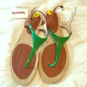 Green Michael Kors sandals