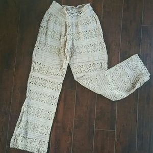 Lace pants