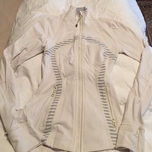 Lululemon White Zip Up Jacket