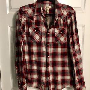 Diesel Long Sleeve Flannel Shirt, Men's Lg