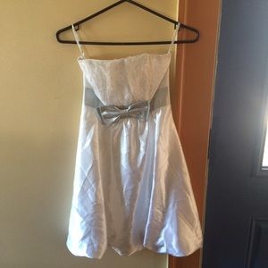 {Jessica McClintock} Strapless formal dress