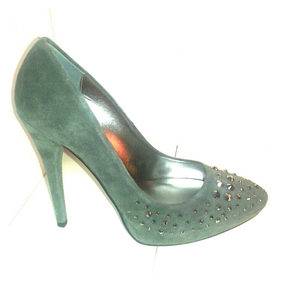 Gray Suede Pumps,  New