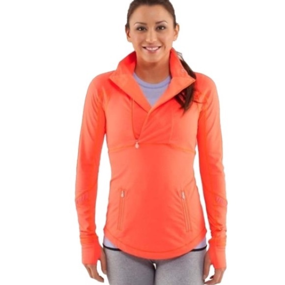 🎾Lululemon Neon Orange Pullover🎾