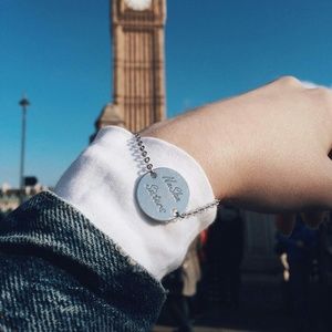 NuShu Sisters Silver Plated Bracelet