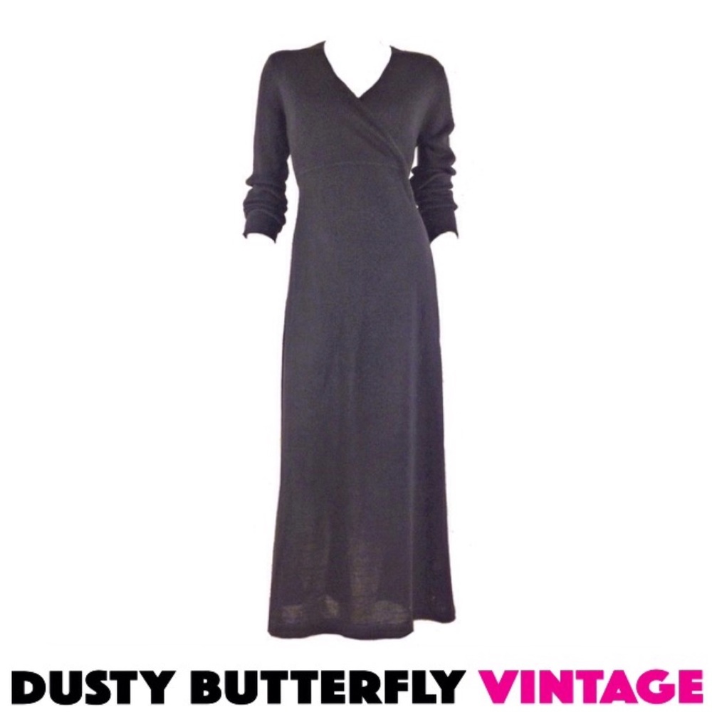 BLACK SWEATER DRESS Maxi Dress KNIT Maternity